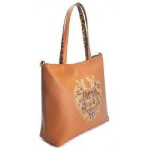 BORSA COGNAC REVERSIBILE