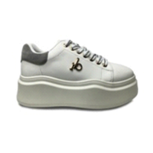 SCARPA WHITE GREY RB GOLD LATERALE