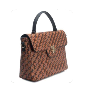 BORSA PC BROWN/BLACK PRINTING CON TRACOLLA E PANTERA