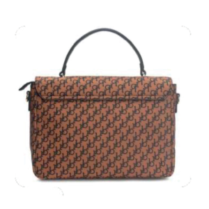 BORSA PC BROWN/BLACK PRINTING CON TRACOLLA E PANTERA