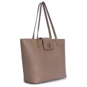 BORSA TAUPE RIGIDA DOPPIO MANICO