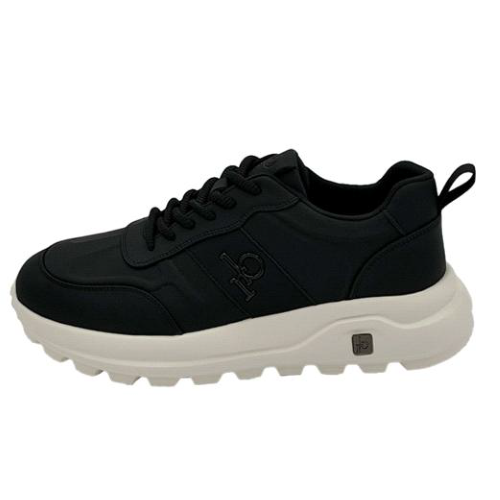 SCARPA BLACK SUOLA WHITE CON LACCI