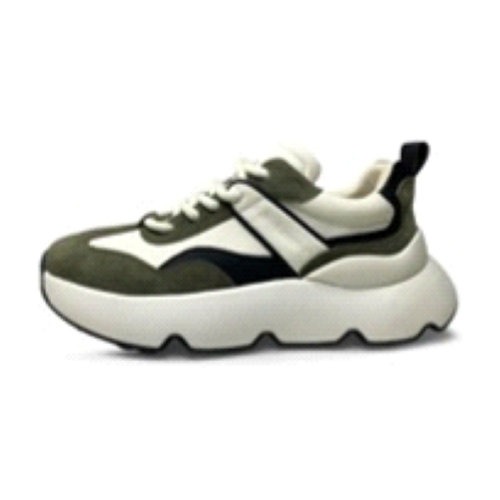 SCARPA GREEN SUOLA BEIGE