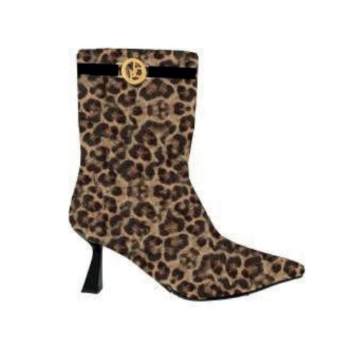 STIVALE LEOPARD MEZZA ALTEZZA DETTAGLIO RB GOLD
