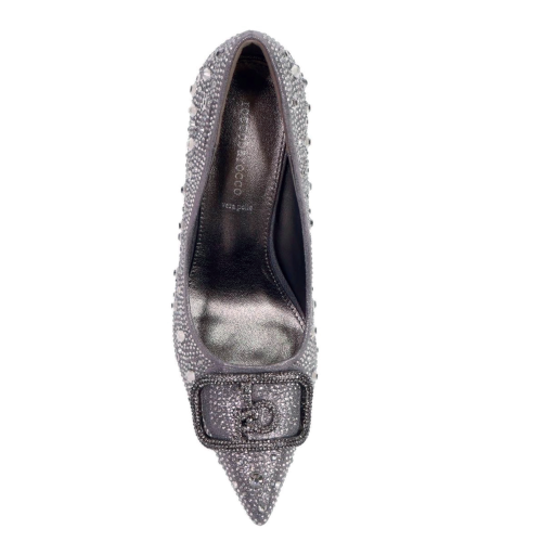 SCARPA PEWTER CHIUSA CON PUNTI LUCE