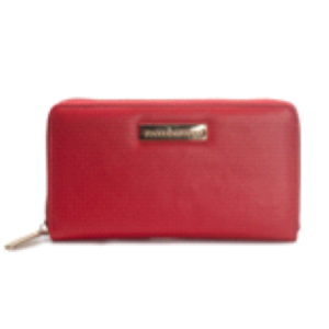 PORTAFOGLIO WHITE/BLACK TARGA RETTANGOLARE ORO