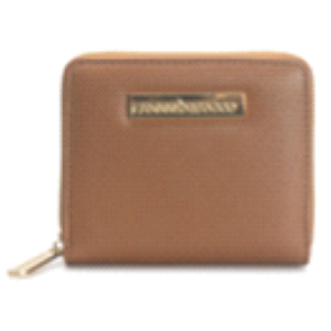 PORTAFOGLIO BLACK TARGA RETTANGOLARE ORO