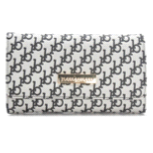 PORTAFOGLIO BLACK/WHITE CON TARGA