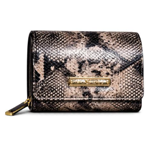 PORTAFOGLIO LEOPARD CON TARGA LEATHER