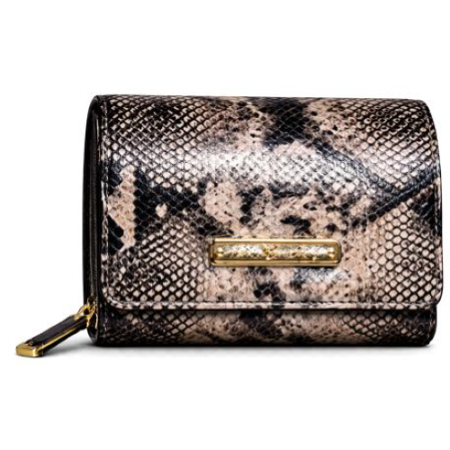 PORTAFOGLIO LEOPARD CON TARGA LEATHER