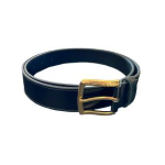 CINTURA BLACK FIBBIA GOLD-L