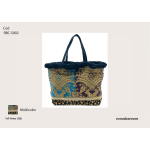 BORSA MULTICOLOR/TURQUOISE DOPPIO MANICO