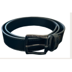 CINTURA BLACK FIBBIA PEWTER-M