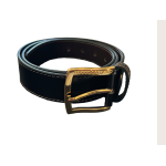 CINTURA BROWN FIBBIA GOLD-L