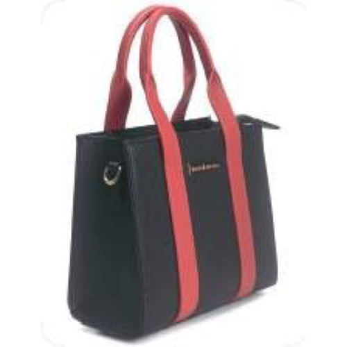 BORSA BLACK/RED DOPPIO MANICO RED 
