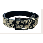 CINTURA WHITE/BLACK FIBBIA PEWTER-M