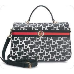 BORSA BLACK/WHITE PRINTING FASCIA RED CENTRALE