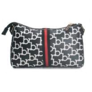 BORSA BLACK/WHITE PRINTING FASCIA RED CENTRALE SOLO TRACOLLA