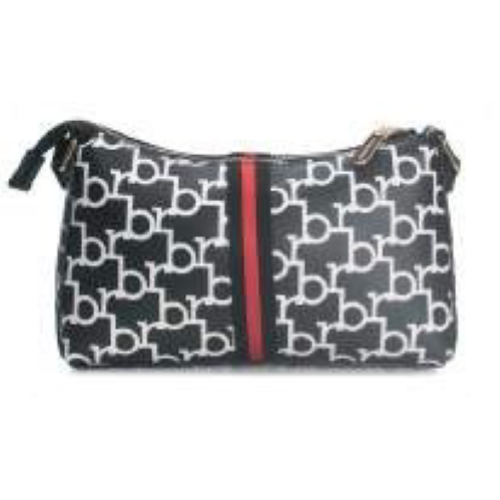 BORSA BLACK/WHITE PRINTING FASCIA RED CENTRALE SOLO TRACOLLA