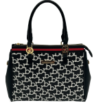 BORSA BLACK/WHITE PRINTING FASCIA RED IN ALTO