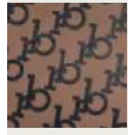 BORSA BAULETTO BROWN/BLACK PRINTING STRISCIA RED CENTRALE