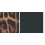 BORSA LEOPARD/ BLACK  MANICO TONDO CON TRACOLLA