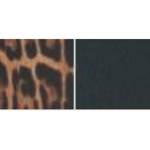 BORSA LEOPARD BLACK MANICO TONDO E TRACOLLA