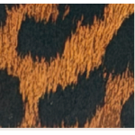 PORTAFOGLIO LEOPARD TARGA RETTANGOLARE ORO