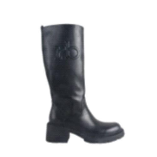 STIVALE BLACK RB IN RILIEVO