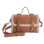 BORSA BROWN DOPPIA FIBBIA DI CHIUSURA AVANTI