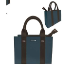 BORSA BLUE DOPPIO MANICO COFFEE