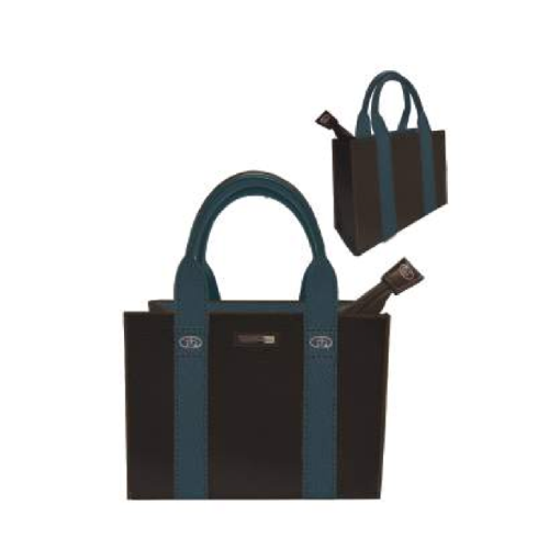 BORSA COFFEE DOPPIO MANICO BLUE