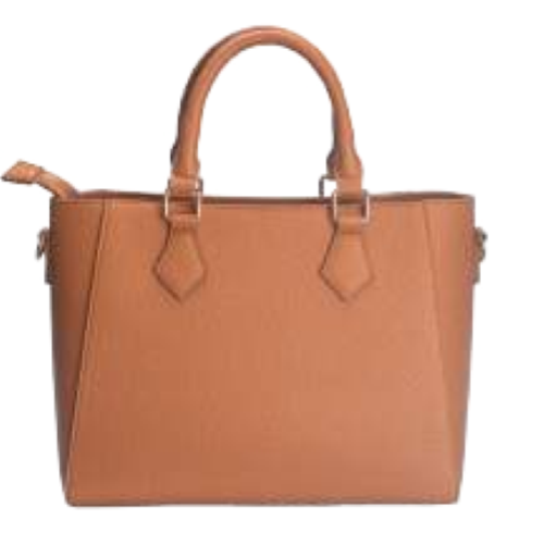 BORSA COGNAC DOPPIO MANICO E TRACOLLA RB AVANTI