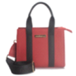 BORSA RED MANICI A FASCIA BLACK CON TRACOLLA