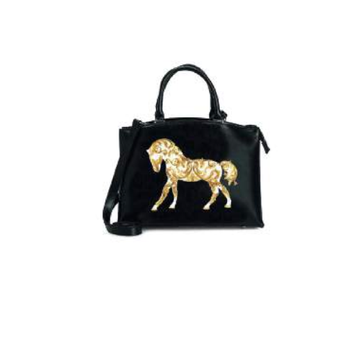 BORSA WHITE CON CAVALLO