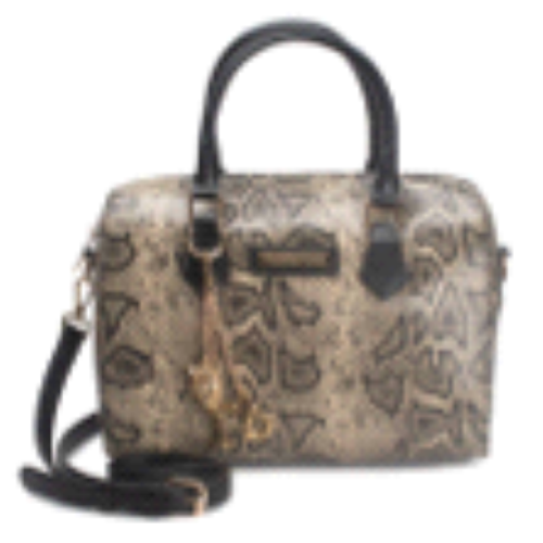 BORSA BAULETTO OFF WHITE SNAKE