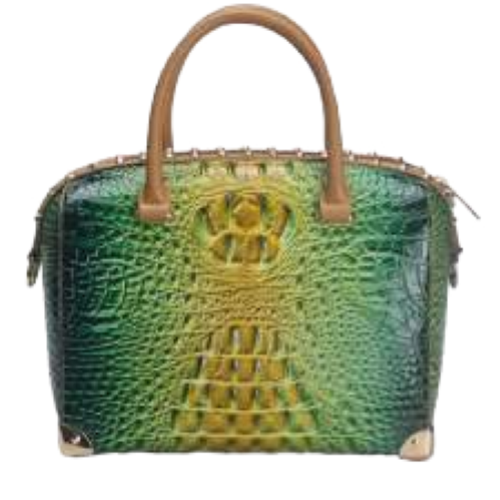 BORSA BAULETTO GREEN CRO