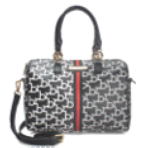 BORSA BAULETTO BLACK/WHITE PRINTING 