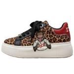 SCARPA LEOPARD/BLACK CON MONKEY LATERALE